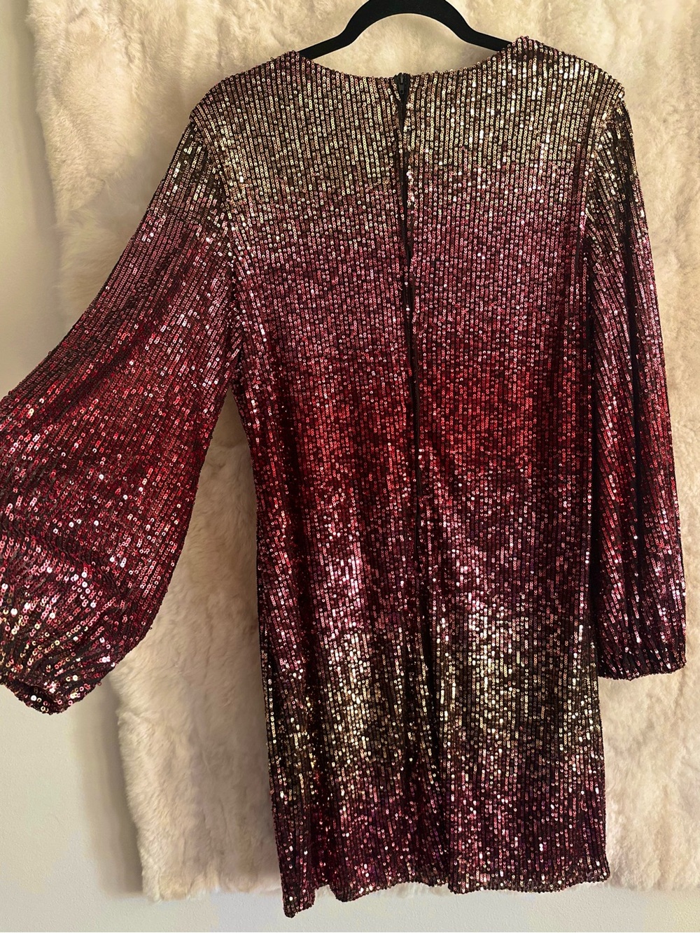 Premier Amour Black Dress with Gold Sequins - Picture 3 of 7